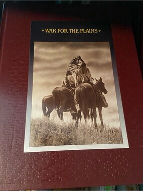 Vintage Time Life Native American Indian War for the Plains Coffee Table Book hc